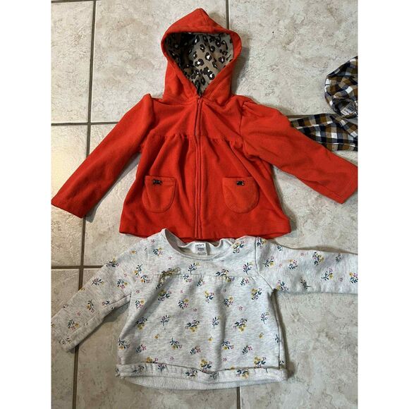 Toddler Girls 2T 24 Months lot bundle of 6 Sweater Hoodie Pants Fall Winter - Picture 3 of 7